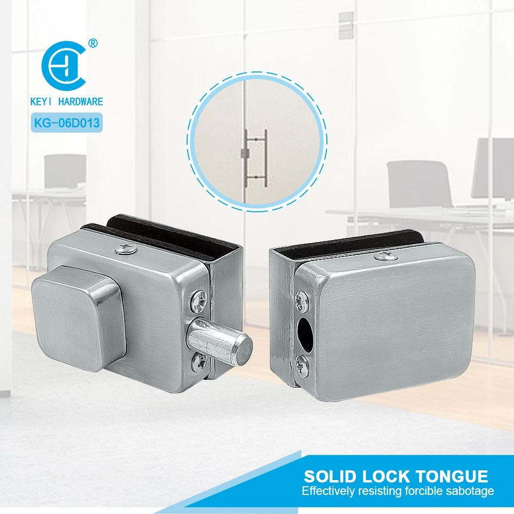 Metal Keyi Kg-06D013 de doble cara de Acero Inoxidable acero inoxidable correderas Accesorios cerradura de puerta de vidrio