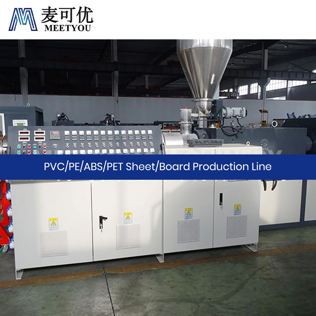 Maquinaria Meetyou PVC ABS Espuma de polietileno PE Pet hoja de plástico de los fabricantes de máquinas de producción de hojas de la partición de la línea de producción de China Línea de extrusión