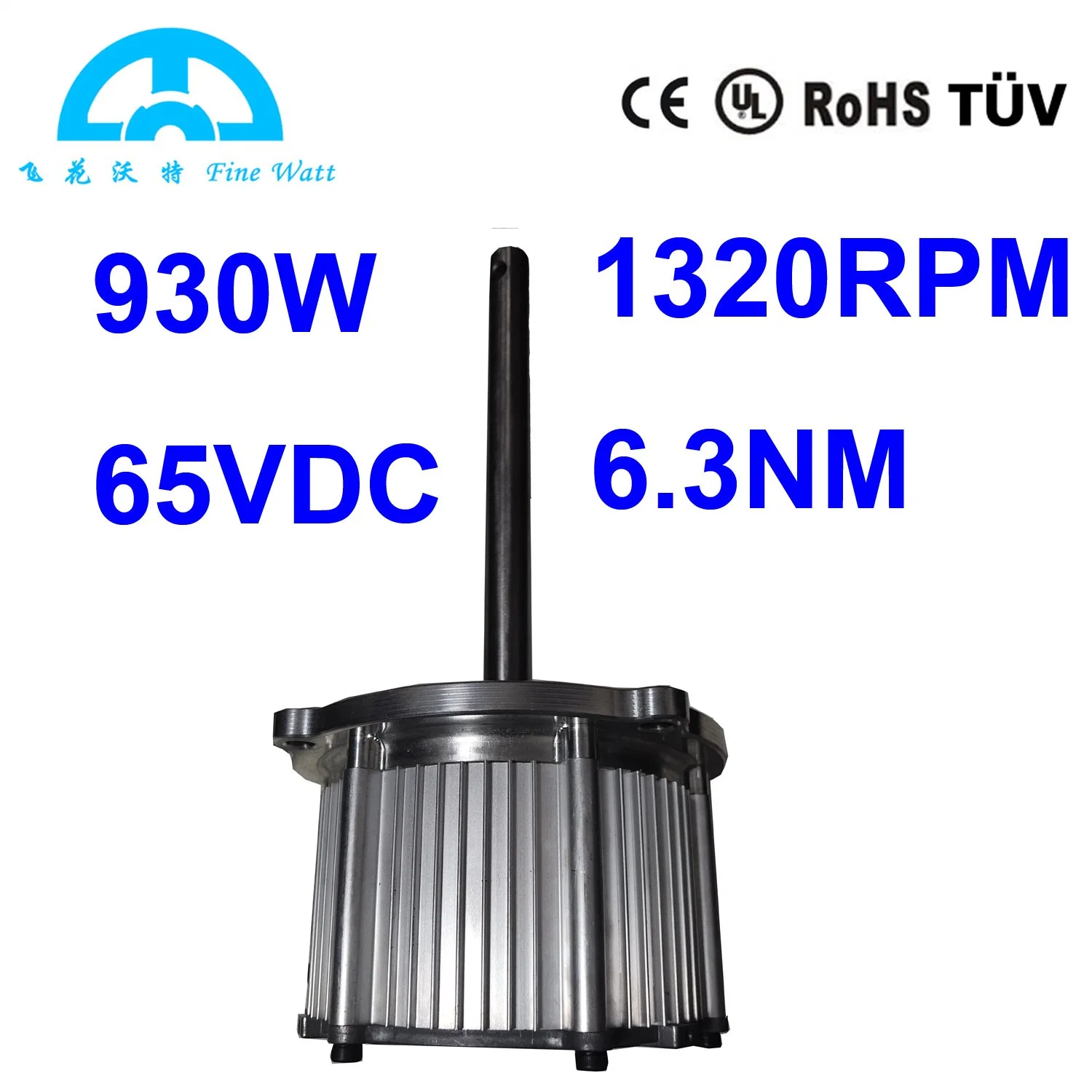 Tension basse du moteur électrique 65Vcc BLDC de puissants