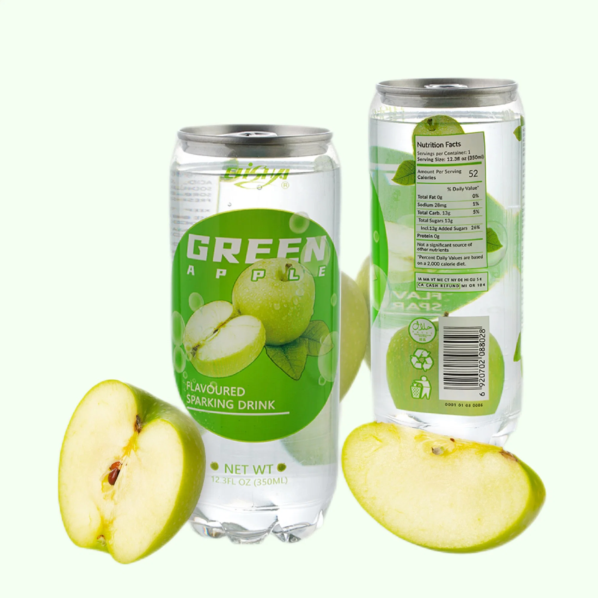 Cocer los alimentos de alta calidad Mate Sabor manzana Bebidas agua de soda