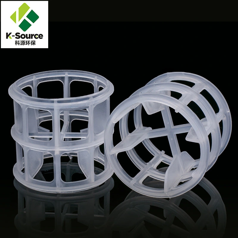 Heat Resistance Random Tower Packing PVC CPVC PVDF Plastic Super Hiflow Ring