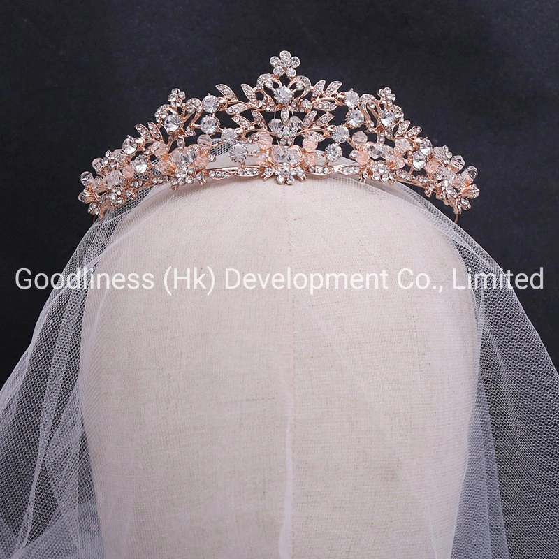 Novia Tiara tocado de las mujeres de la corona de la boda de la Moda Nupcial diademas diademas Accesorios de Cabello