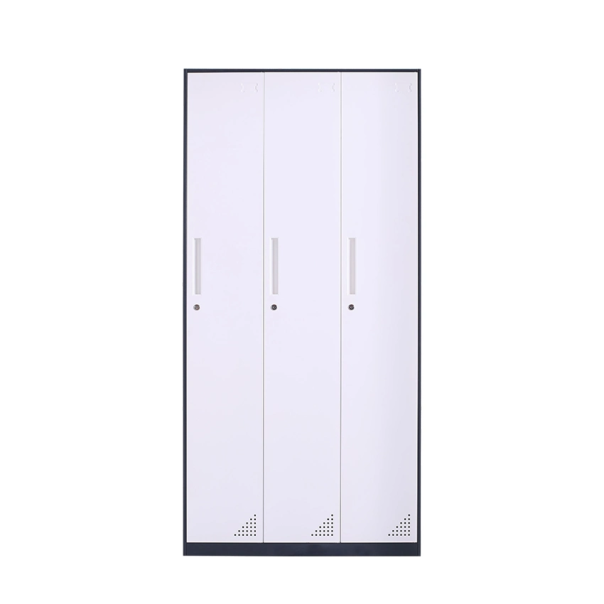 High quality/High cost performance  Modern Steel Furniture for Bedroom Living Room Contemporary Modern Wardrobe Closet 3 Door Wardrobe with Mirror