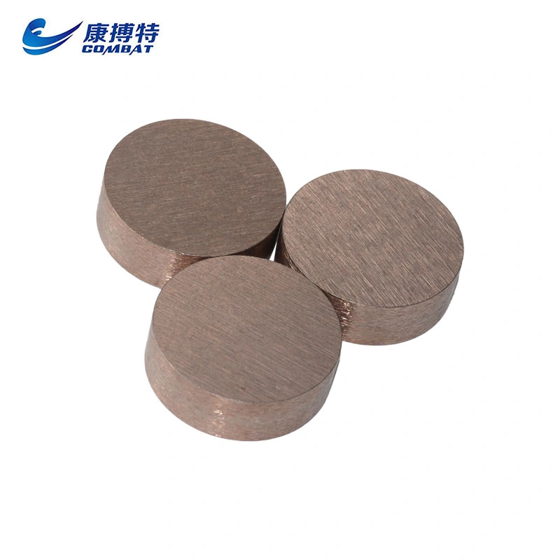 Tungsten Copper Alloy Round Plate, Professional Tungsten-Copper Products