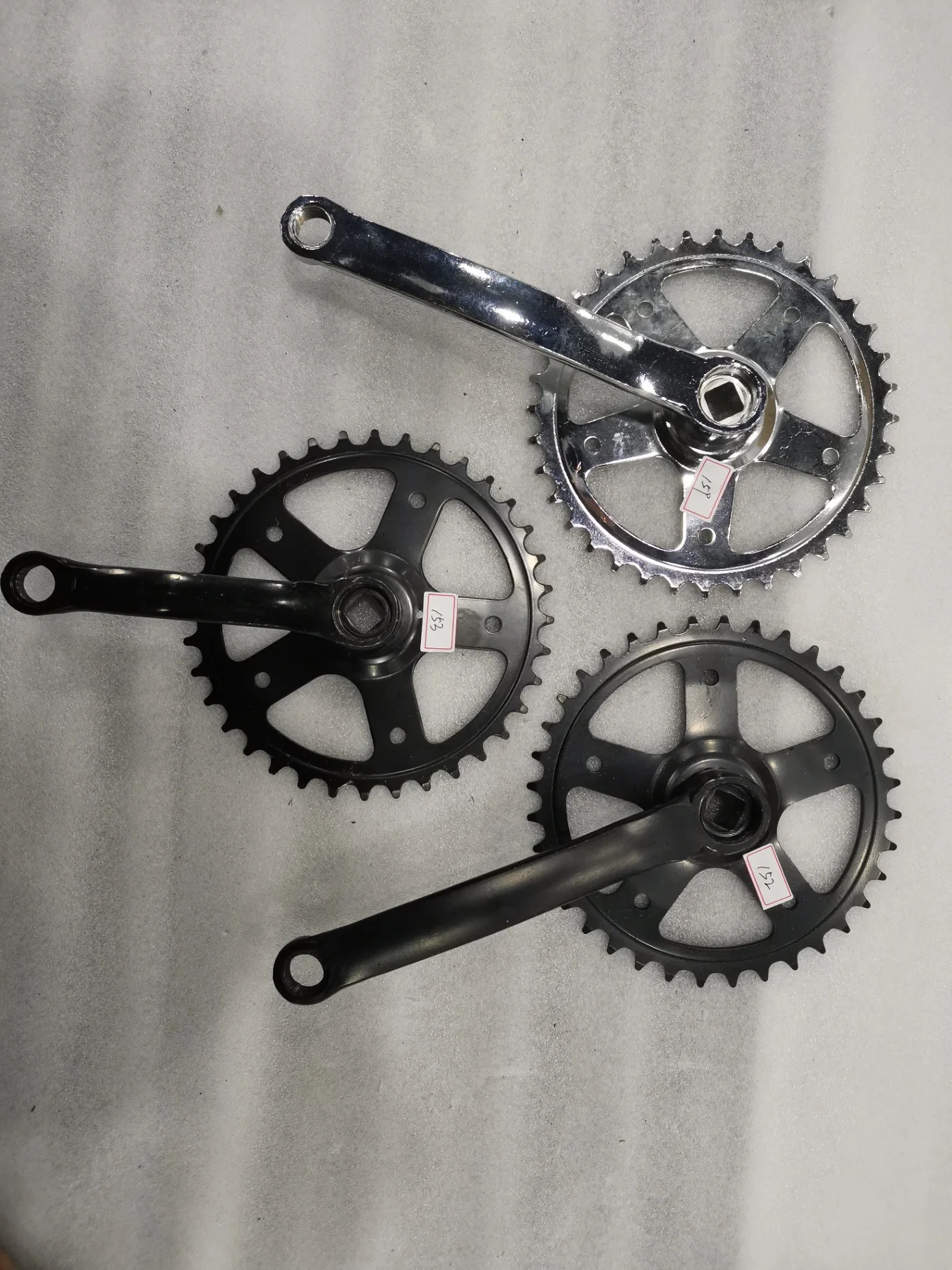 Manivela de bicicleta de aleación de aluminio de la rueda dentada ruedas de la cadena de bicicleta Chainwheel bicicleta plegable disco marcha positivos y negativos