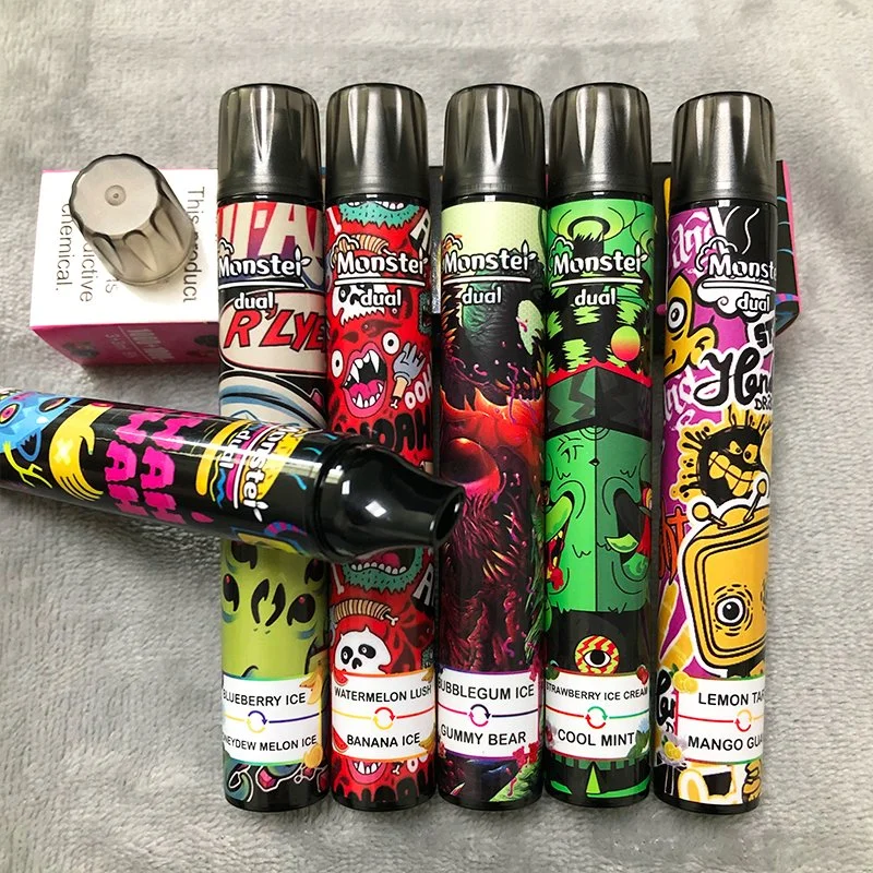 2022 OEM Available 2000 Puffs Monster Dual Portable Ecig Multiple Flavors Disposable/Chargeable Vapes