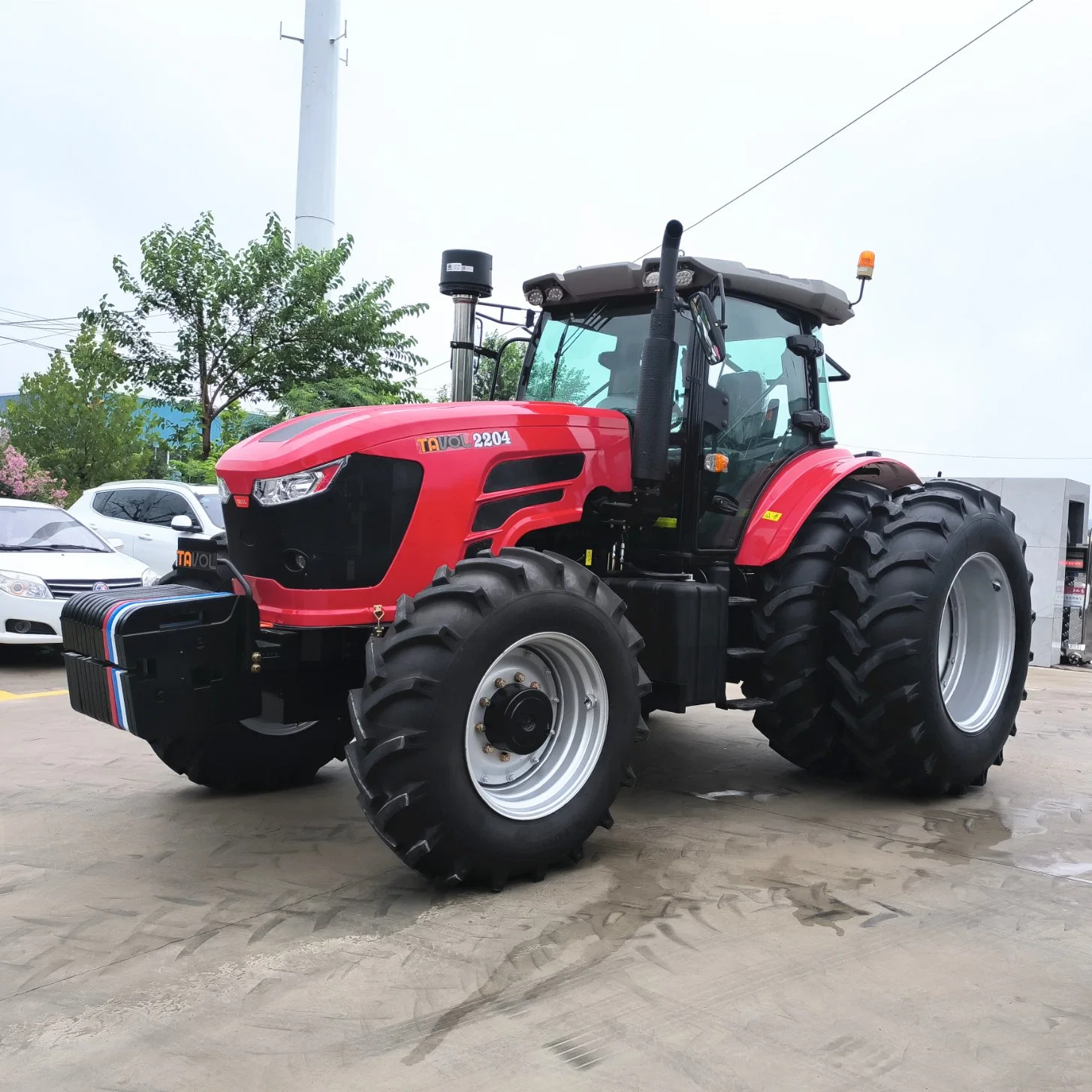 Alta calidad de 260CV el doble de la rueda trasera del tractor con cabina de lujo