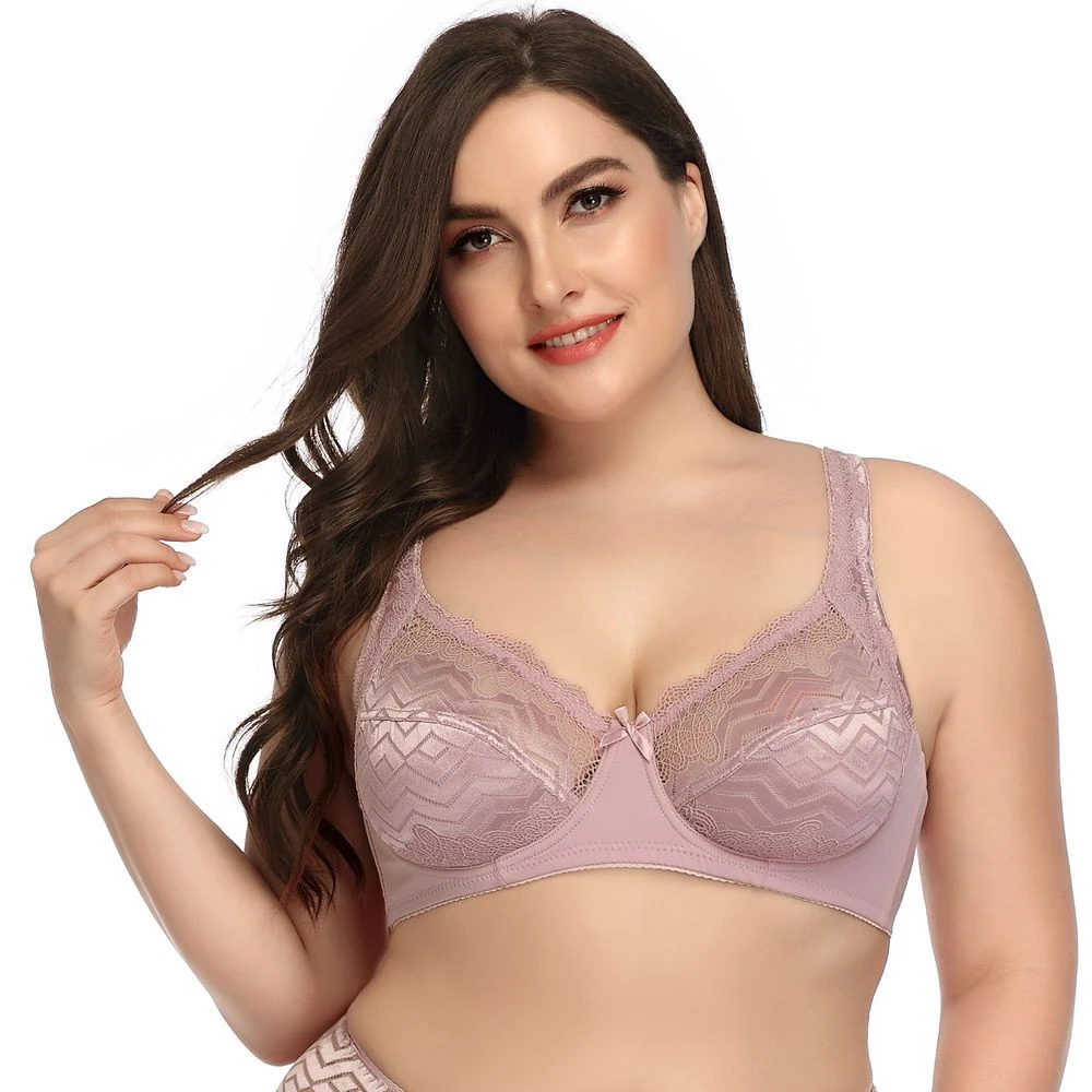 Plus Size Lace Bra Sexy Lingerie Comfort Women Bra