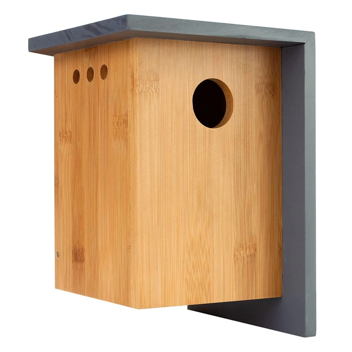 Diseño de Moda resistente Madera de aves caja de anidación Colgante Bird House Para el jardín