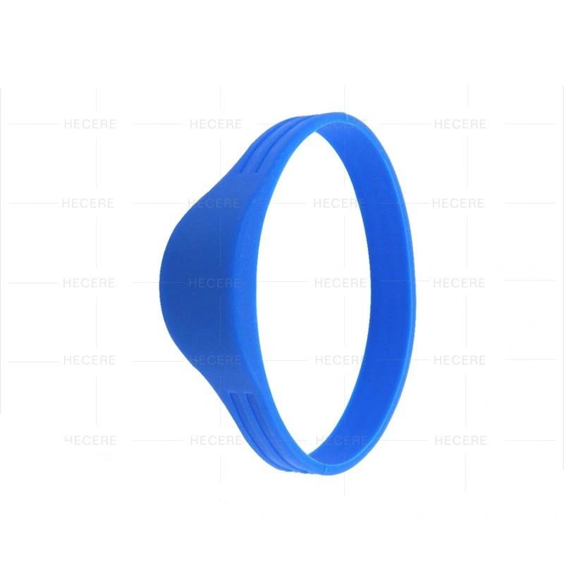 Top Qualify 13.56MHz ISO14443A NFC Tag RFID Semi-Circle Silicone Wristband