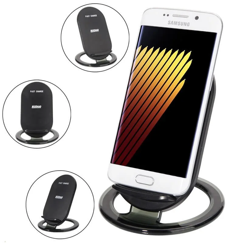 Carregador sem fios Qi Standard Universal Wireless Chargers para telemóveis