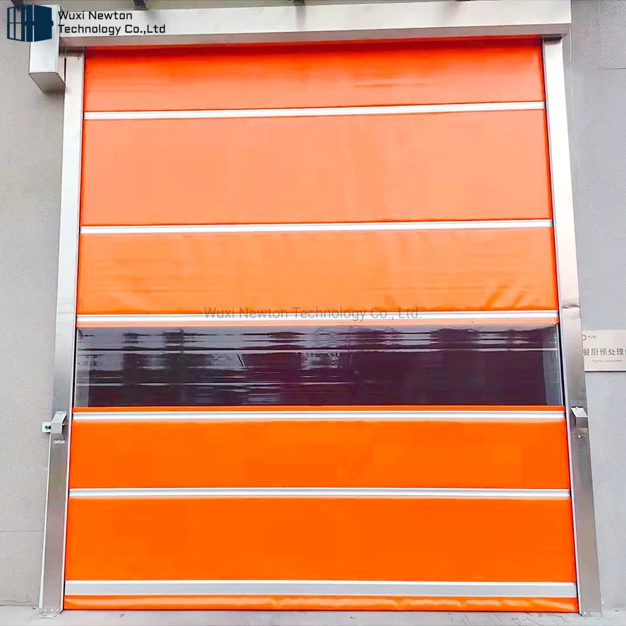 304 Stainless Steel Frame PVC Curtain Fast Roll up Rapid High Speed Door