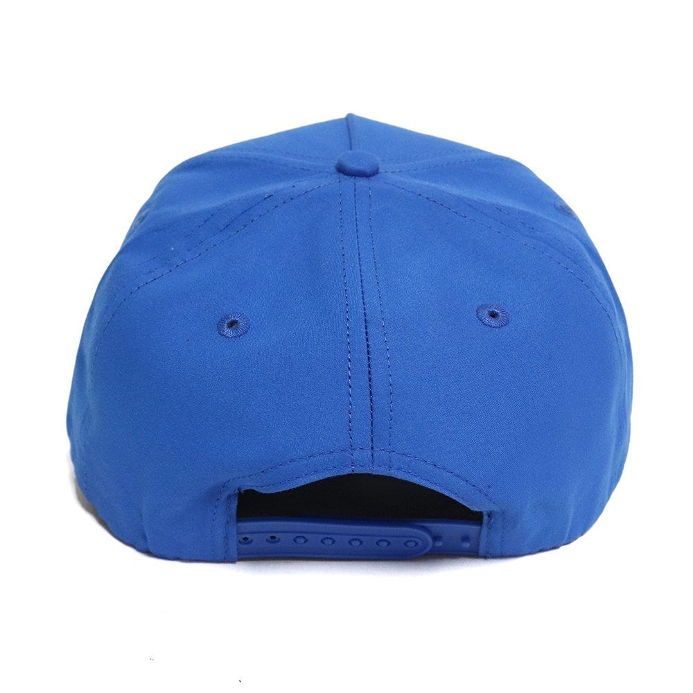 Unique Trend of 5-Panel Baseball Cap Made of Blue Suede Fabric