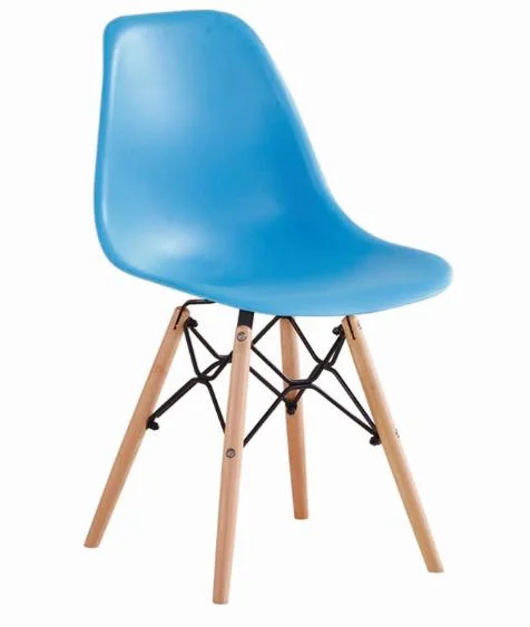 Modern Wholesale/Supplier Price PP Back Outdoor Chair Wood Leg Plastic Chair Furniture