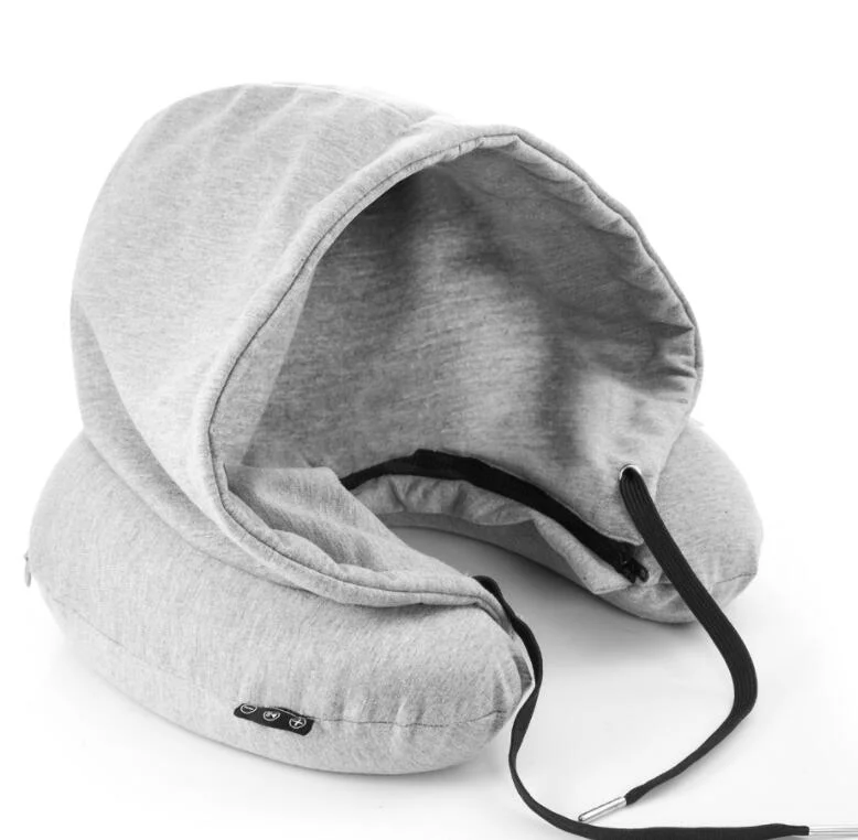 Wireless Headphone Travel Pillow Combined with Stereo Earphones