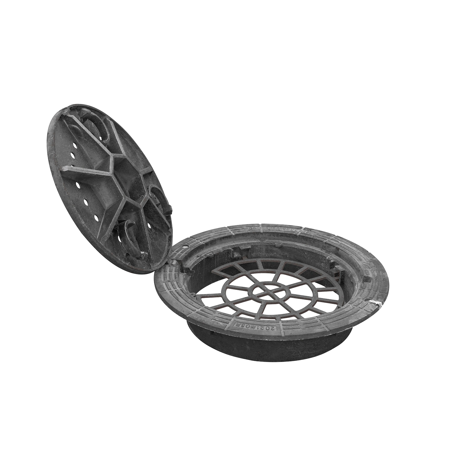 En124 C250 Coating Sewer Drain Square Frame Cast Iron Grate/Manhole Cover Manufacturer