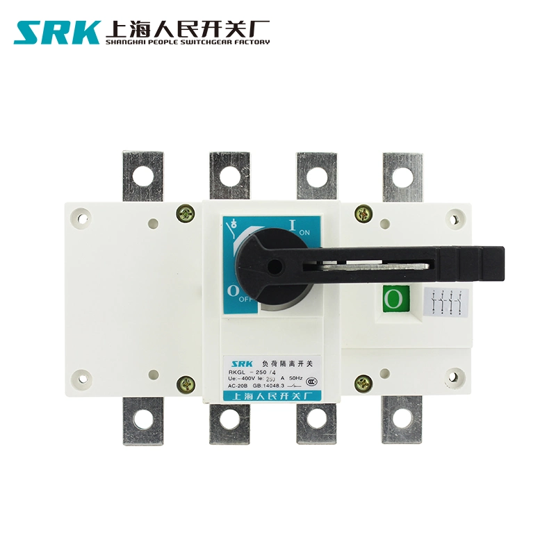 Hgl 3p 4p 200A 250A 315A 400A Indoor Operation Manual Isolation Changeover Transfer Switch