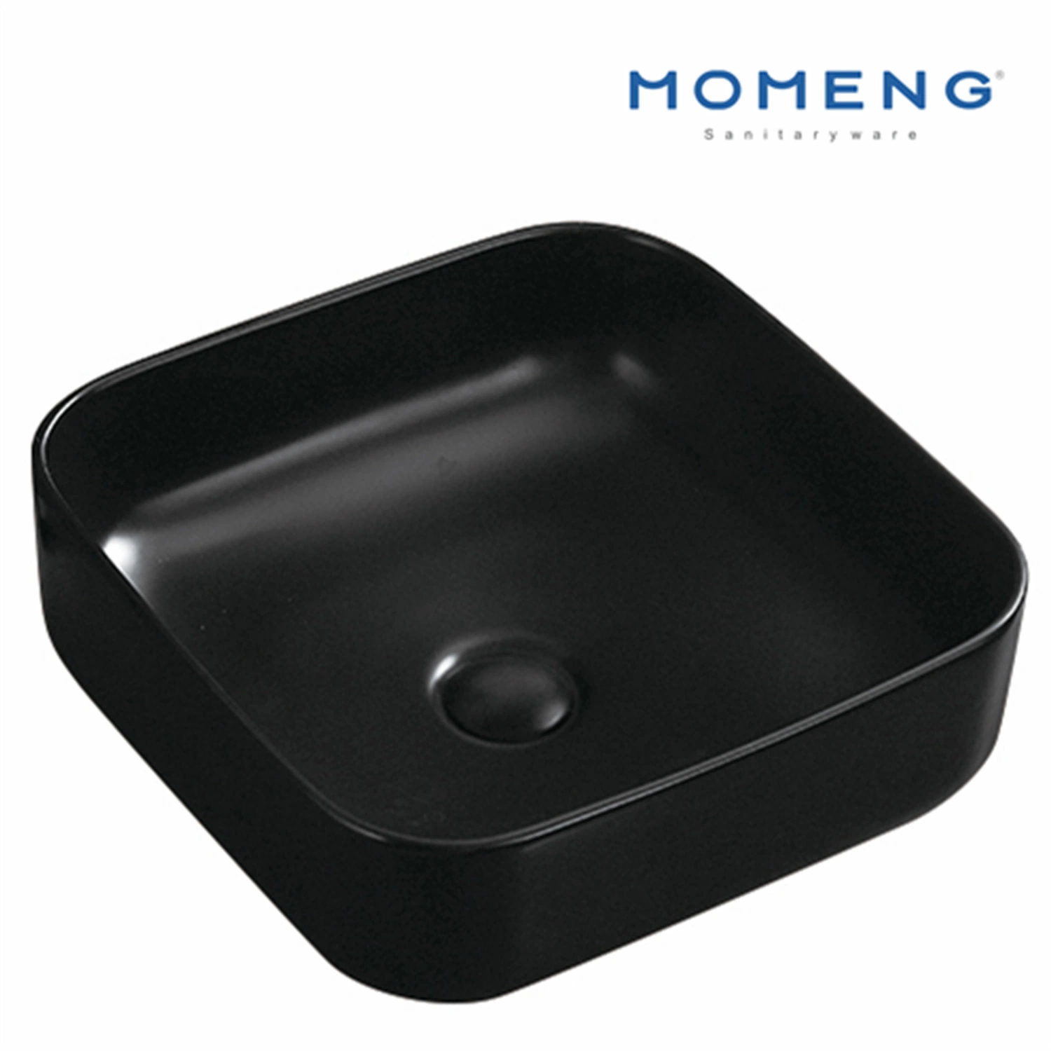 Luxury Ceramic Single Bowl Basin Household Matte Black Face Washbowl