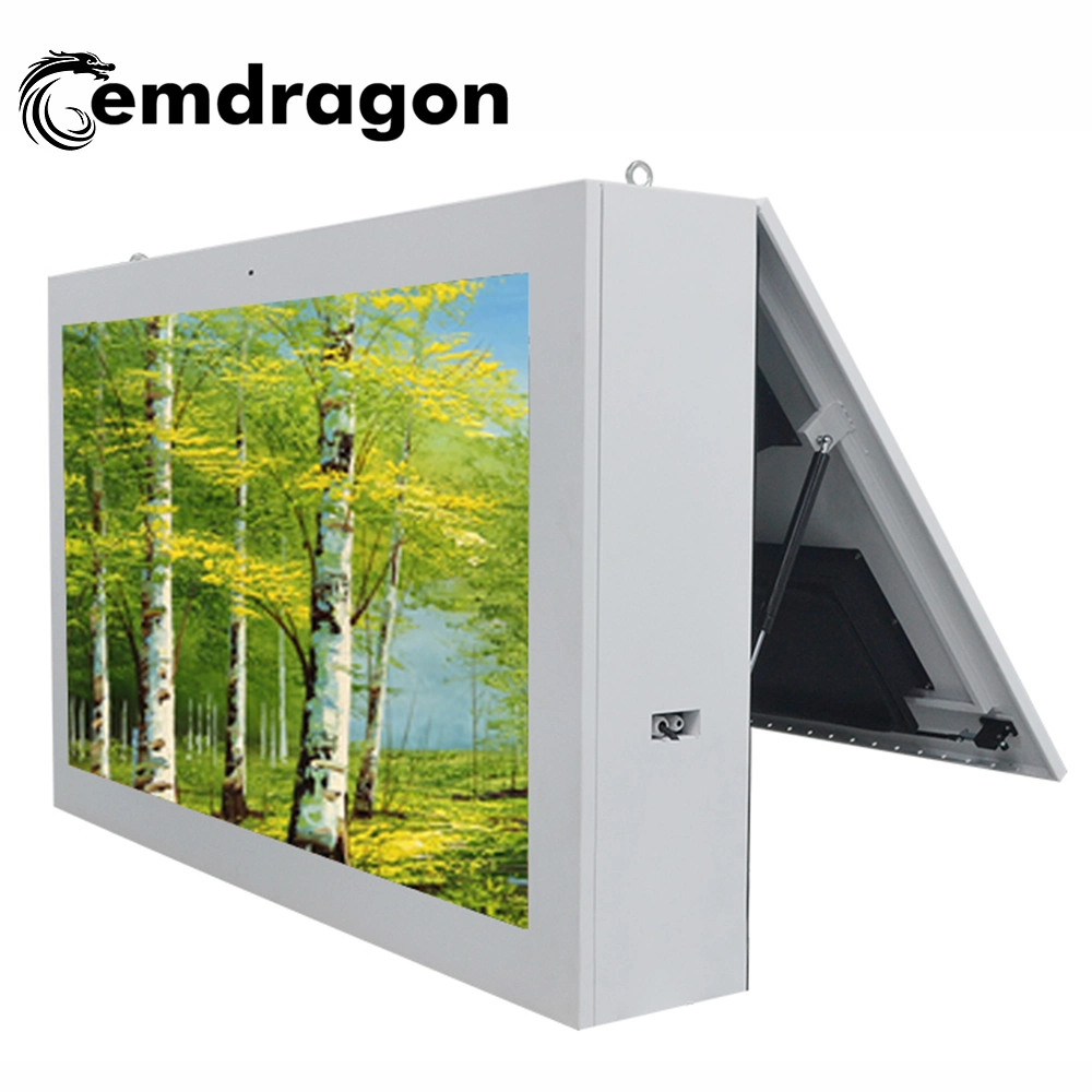 Download Ad Screen Air-Cooled Horizontal Screen Wall Hanging Outdoor Advertising Machine 65 Inch Promotional Wall Mount LCD Digital Signage