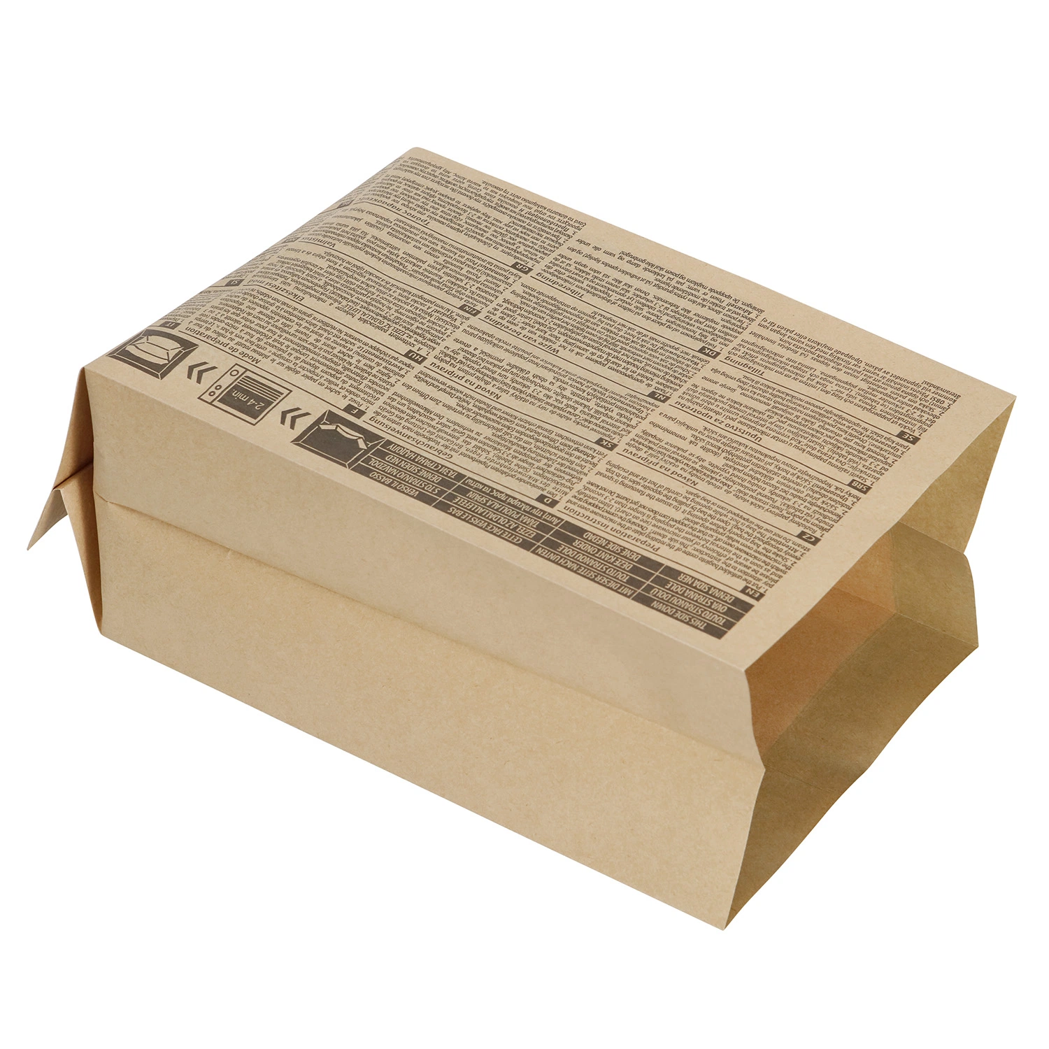 Wholesale/Supplier Folding Security Seal Custom Food Gradepaper with Reflective Film Biodegradable Microwave Popcorn Paper Bag