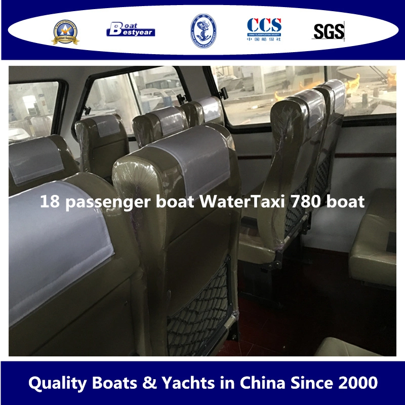 Bestyear 7.8m Sightseeing Water Taxi Boat for 14-18 Passengers