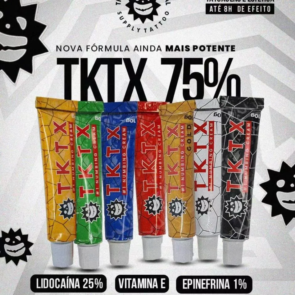 New Tktx Tattoo Care Cream 25% Makeup Eyebrow Lip Eyeliner Piercing Operation Tattooing Body Art 10g Cream