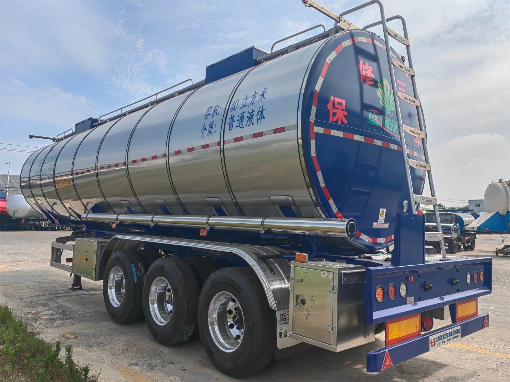3 eixo 30/40/50 T/ton cimento a granel/cinza voador/farinha/pó Transporte tanque/tanque Semi-reboque