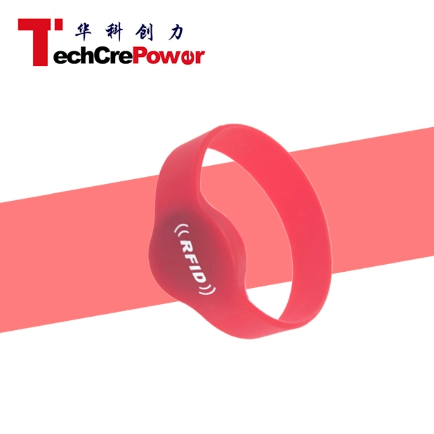 G011 Printable RFID Customized Silicone Tk4100+S50 Dual-Frequency Wristband RFID