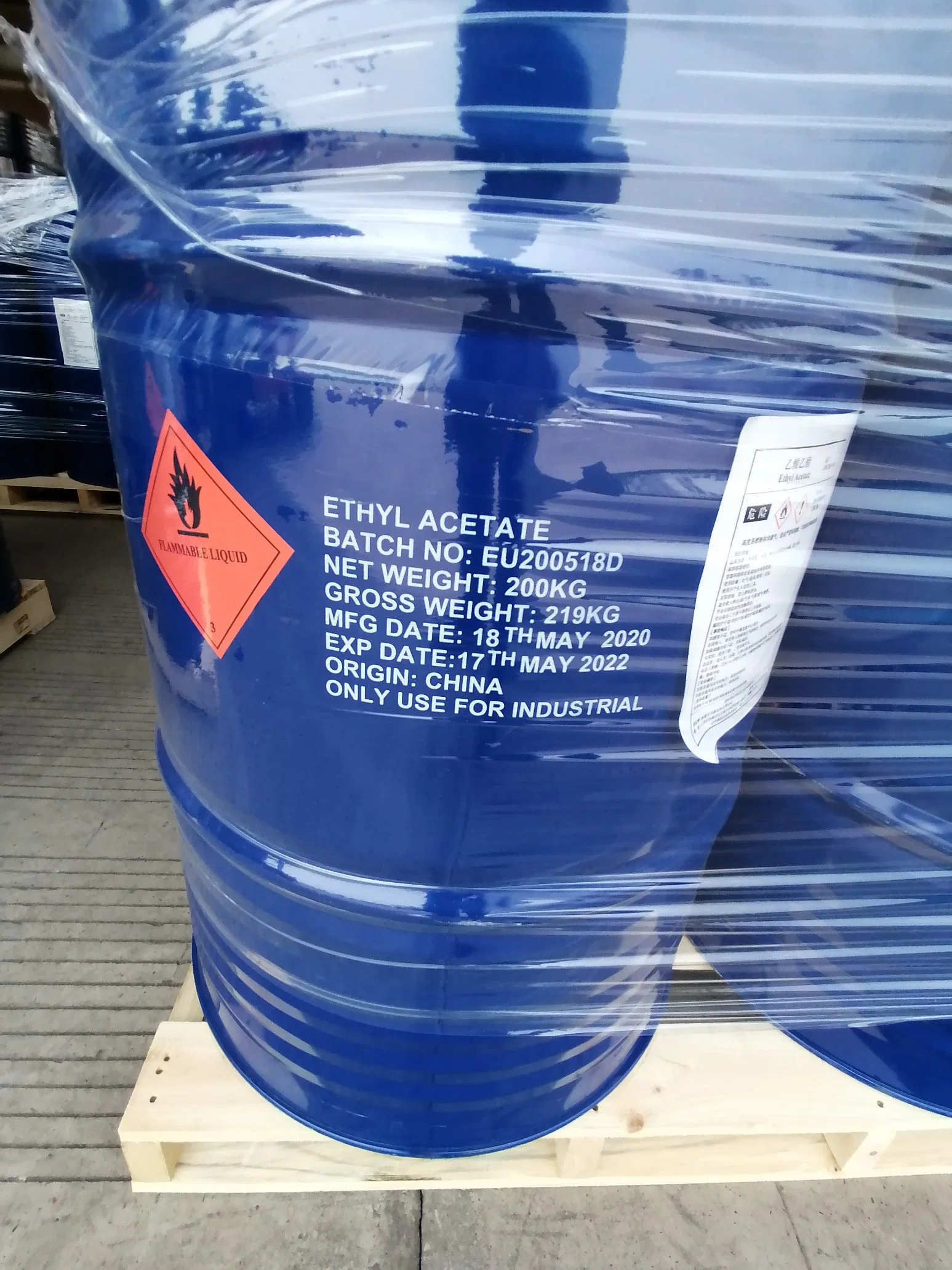 99.9% Ethyl Acetate CAS No. 141-78-6 HS Code 291531