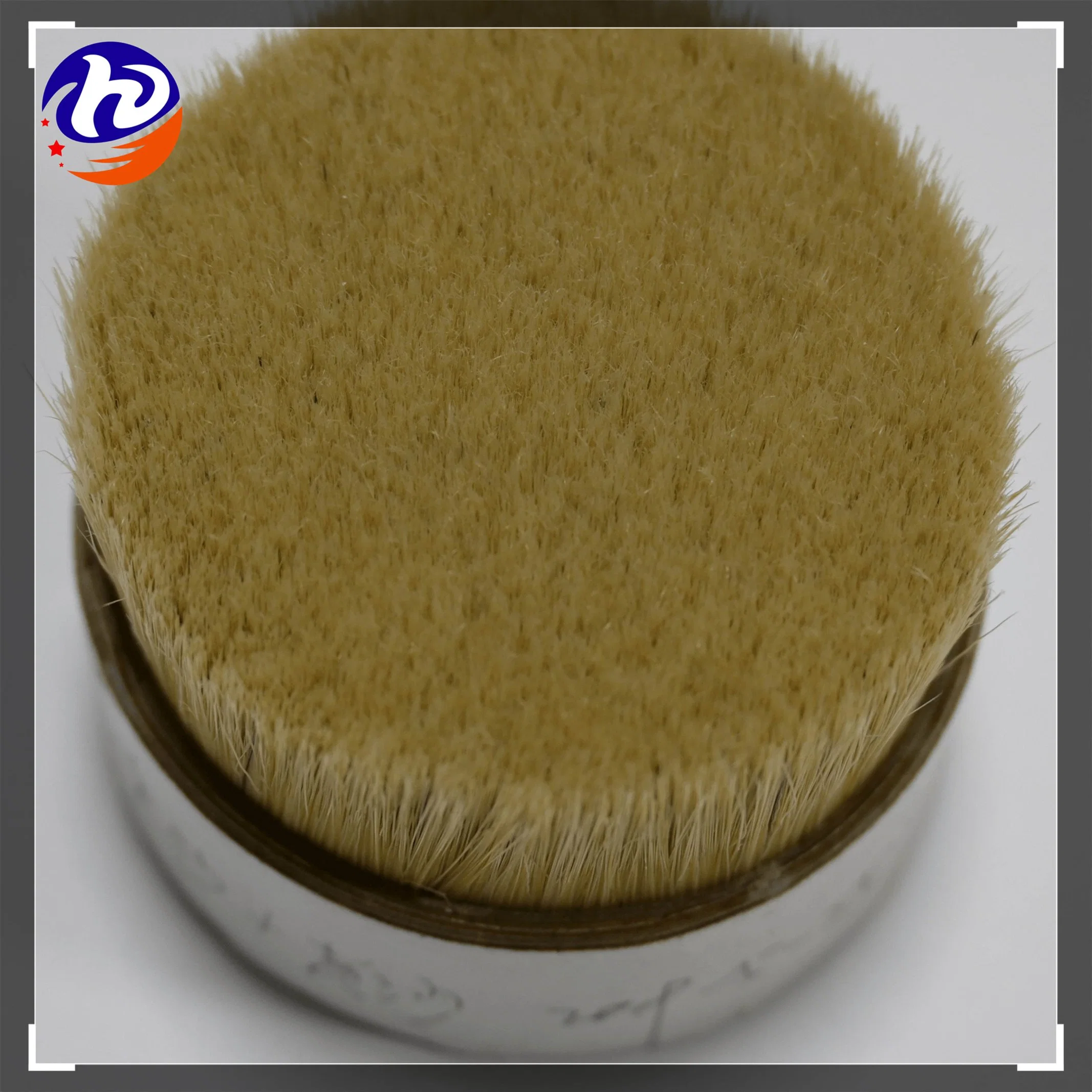 Natural White Boiled Bristle, Bleached Color, 90% Tops