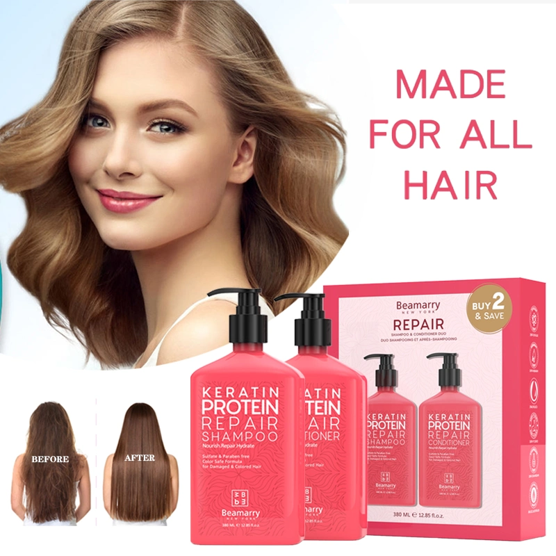 Embalagem de luxo Merry Natal reparar cabelo danificado queda de cabelo Prevenção de ervas Bar Vegan Keratin Shampoo e conjunto de presentes Condicionadores