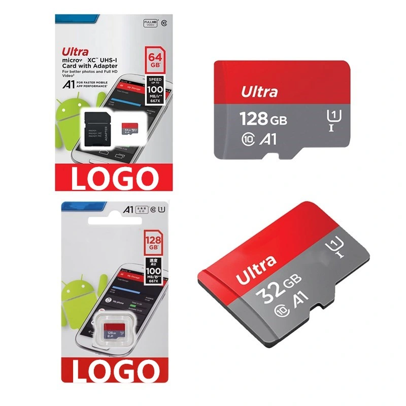 بطاقة الذاكرة قرص صلب بطاقة SD فائقة الصغر 100% عالي الدقة سرعة بطاقة الفئة 10 TF عالية الجودة سعة 32 جيجابايت