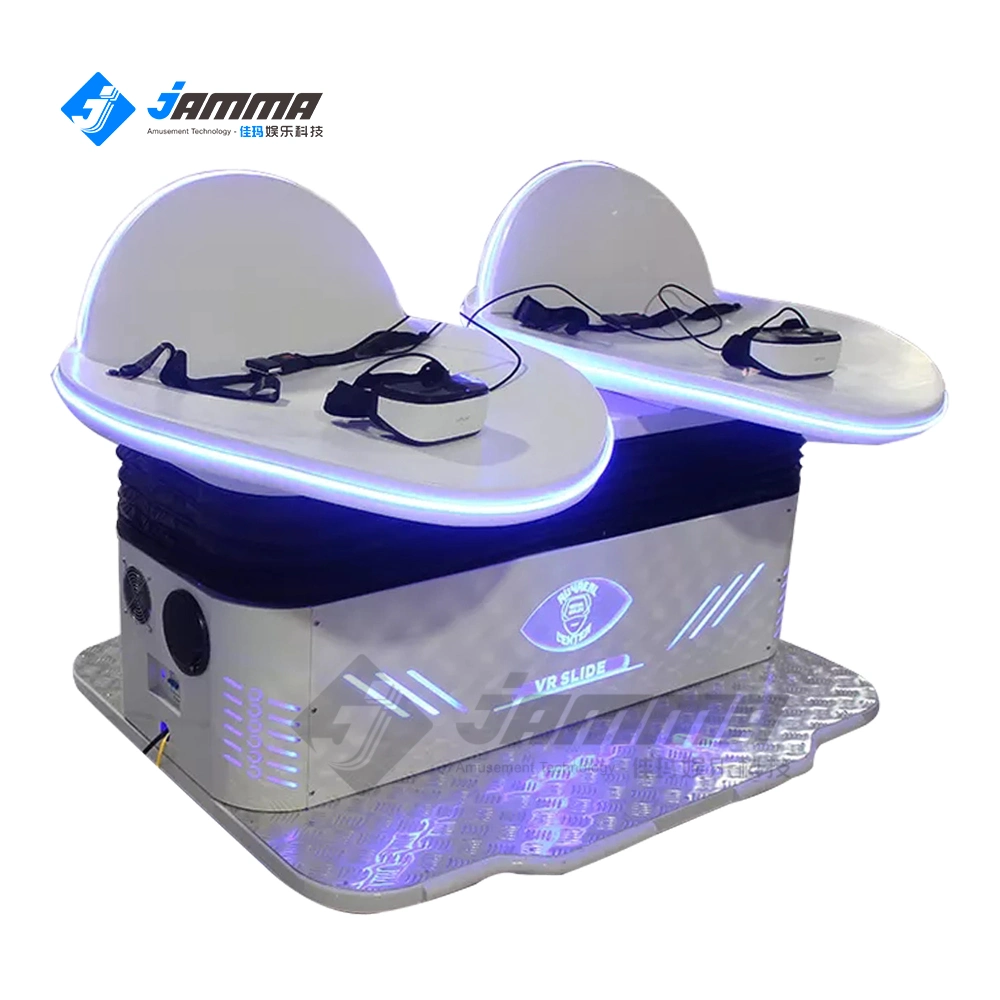 2023 9d Virtual Reality Moving Platform 2 Player Slide Simulator