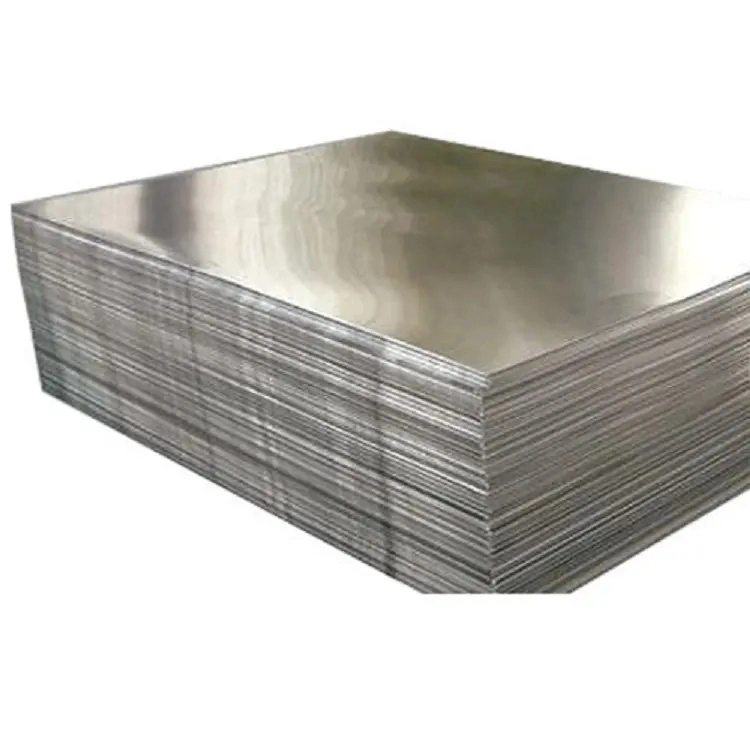 Hoja de acero galvanizado Prime Quality DX51D Z100 Z275 G90 MS Placas