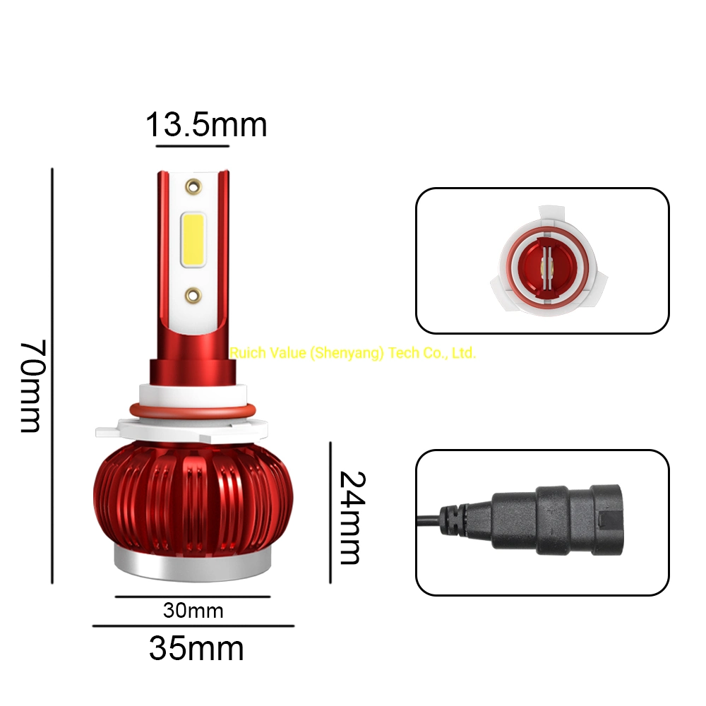 COB Chip Super Brightness K1 Serial 9005/9006 Car LED Headlighting Bulbs