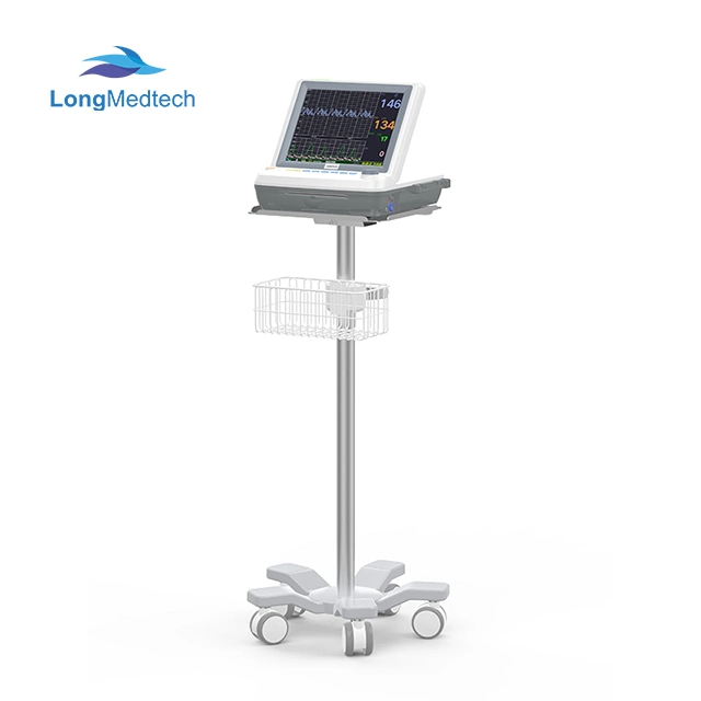 Doppler fetal CTG Cardiotocográfico de 12 polegadas com jumper portátil Monitor fetal