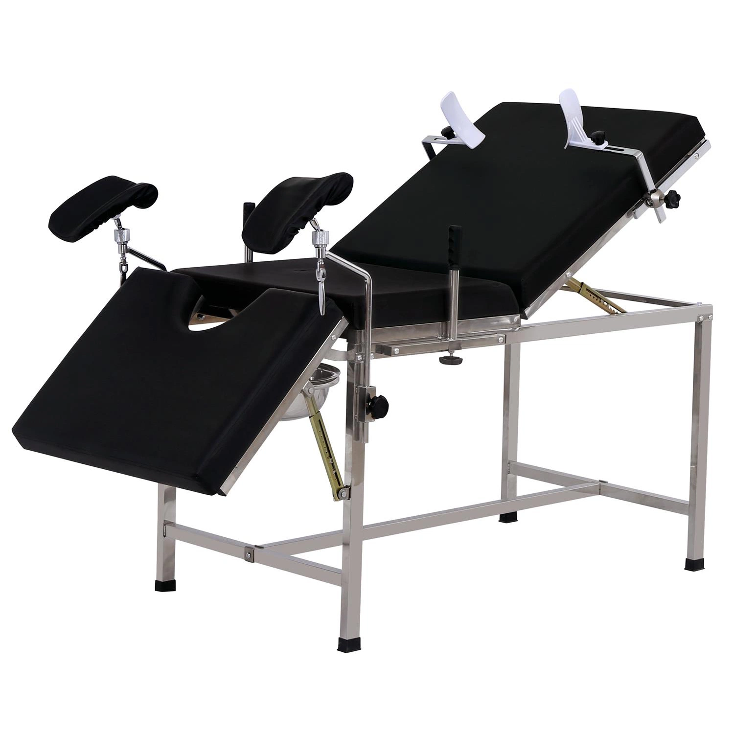 Better Medical 3 Sections Stainless Steel Delivery Table for Examination / Consultation / Parturition