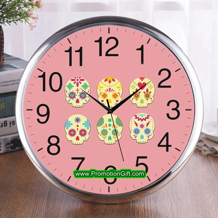 16 pouces de 40 cm Quartz Horloge murale en plastique imprimé personnalisé