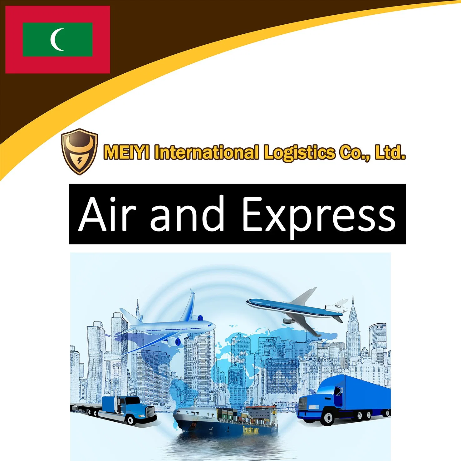 Service d'expédition de la Chine aux Maldives par la porte de fret maritime Expédition DDP DDU expéditeur international