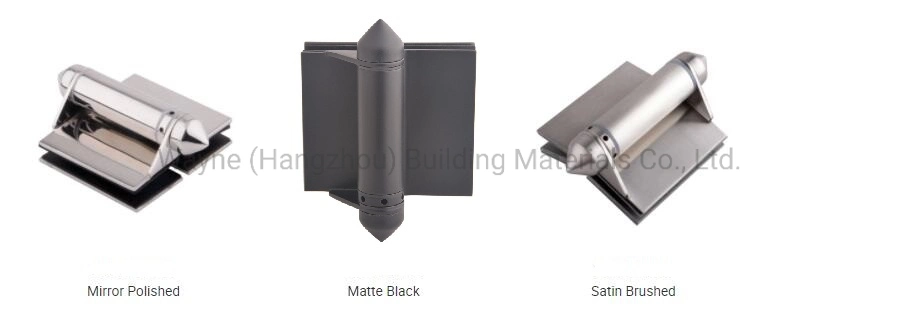 Stainless Steel Swimming Pool Gate Matt Black Glass Hinge Glass Door Fitting Accessories Vh2007