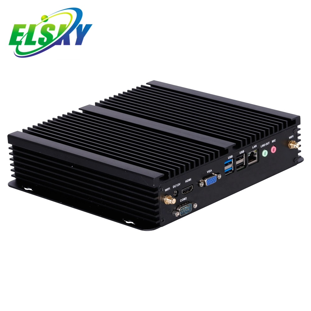 Elsky DDR3 2GB Fanless Industrial PC with 1037u Dual Core 1.8GHz 1HDMI Lvds Msata USB Ipc6000 Pocket PC