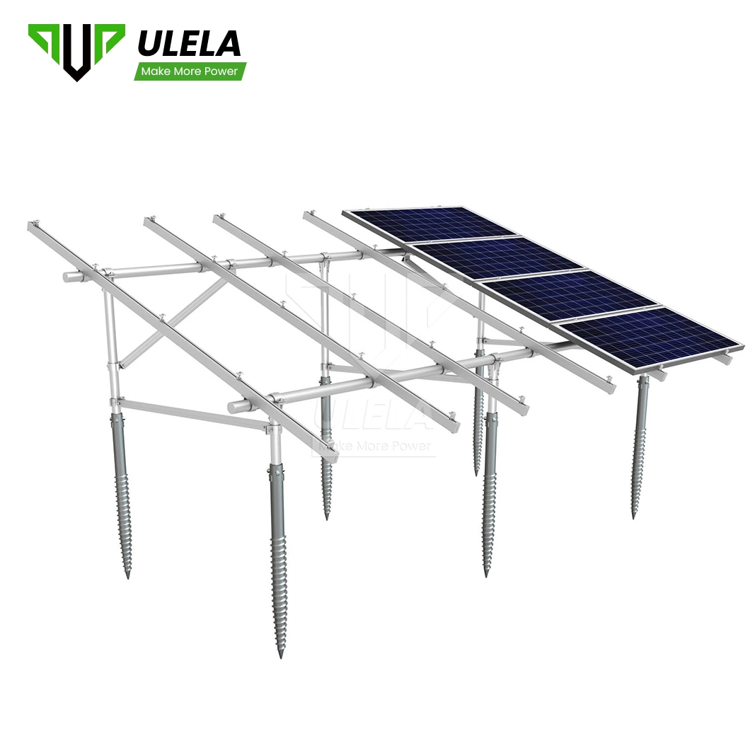 Ulela PV Regalsystem Hersteller Solar Power Photovoltaik unterstützen China Schräge Halbmanuelle Solar-Tracking-Halterung