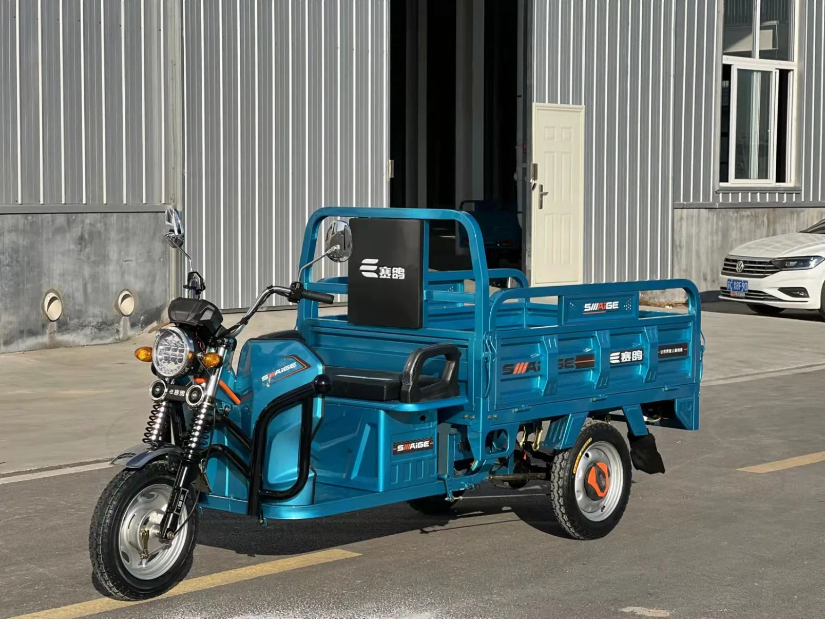 Hochwertiges 60V 72V 1000W Eelctric Tricycle1500 * 1100mm Elektro-Cargo Dreirad Für Lieferung