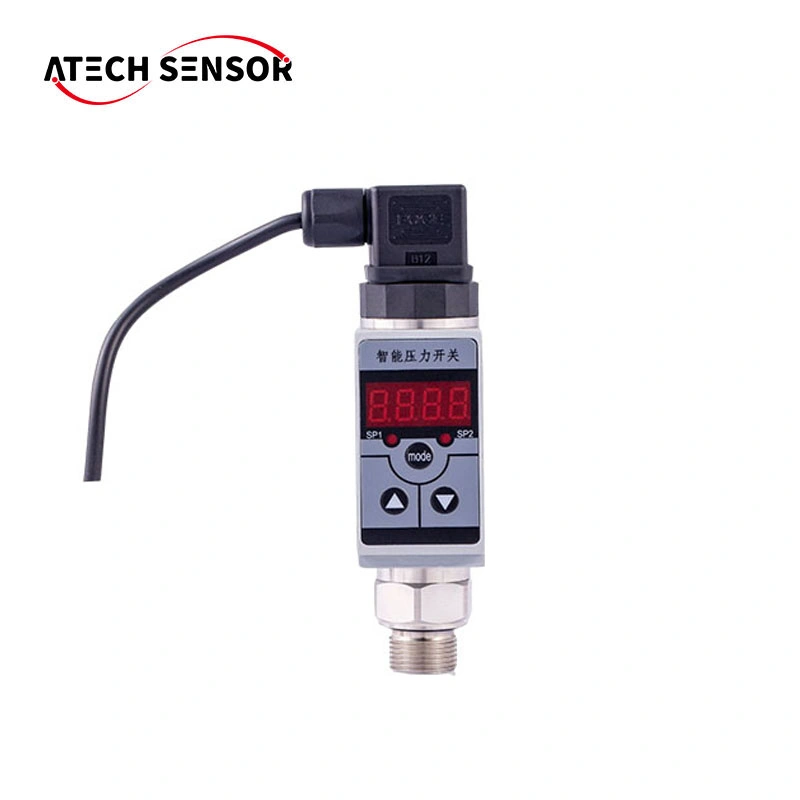 Accuracy 0.2% 0.5% Optional Display 4-20mA NPN PNP Intelligent Digital Pressure Switch PT250 Sensor China