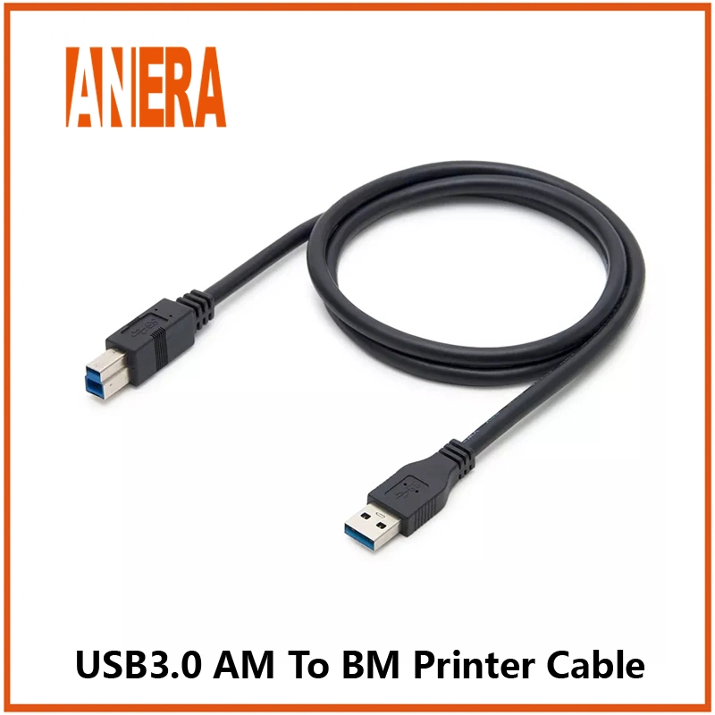 Anera High Speed 5gbps Standard Date Cable USB3.0 Type a Male to Type B Male Printer Cable 3m