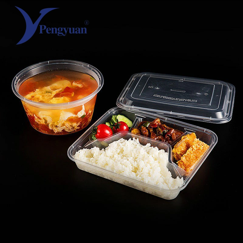 Multi Compartment Disposable Food Container