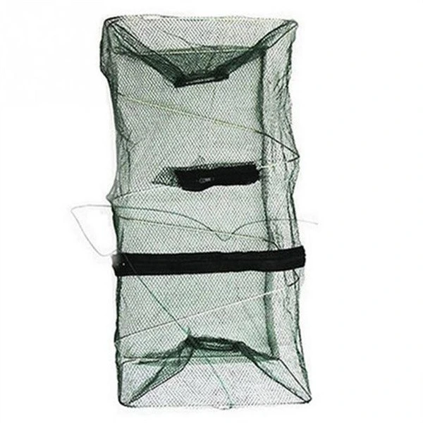 Faltbares Nylon-Fischernetz Monofilament Cast China Verkauf Trap Cage Grüne Netze Regenschirm Netz 4 8 Löcher Hersteller