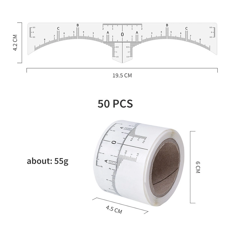 Disposable Eyebrow Ruler Adhesive Sticker Microblading Guide Permanent Makeup Tool Beauty Salon Supplies