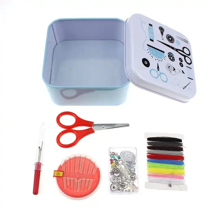 DIY Sewing Kit Beginners Home Portable Iron Box Sewing Kit
