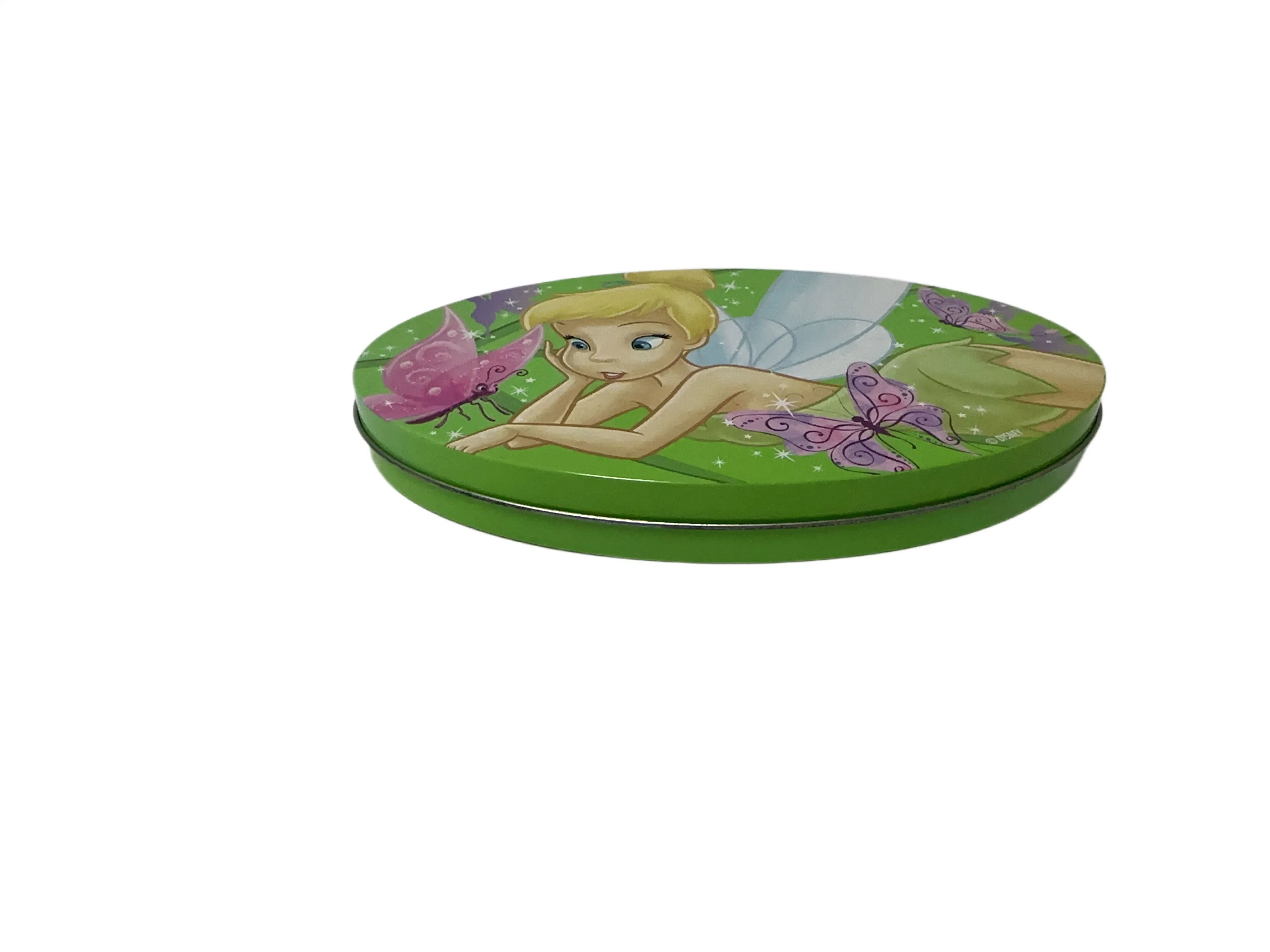 Oval Tin Box مطبوع على شكل تين بوكس بيرفيوم و Cosmetic Tin صندوق علب معدنية تغليف صندوق التين